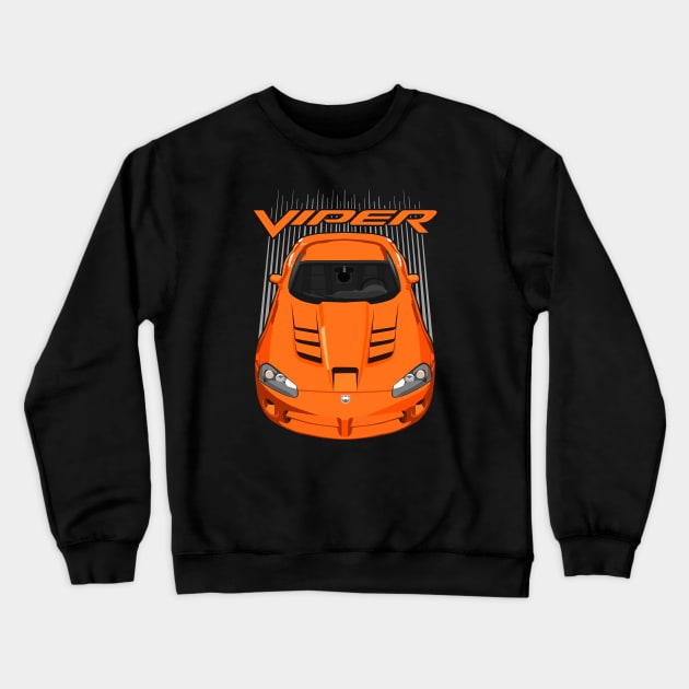 Viper SRT10-orange Crewneck Sweatshirt by V8social